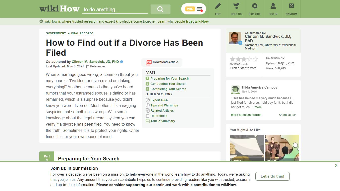 How to Find out if a Divorce Has Been Filed: 15 Steps - wikiHow